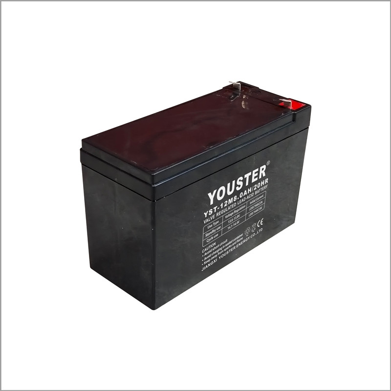 Mantenimiento de alta capacidad de Yoster Free12V8.0AH Batería solar sellada USP Batería ácida de plomo