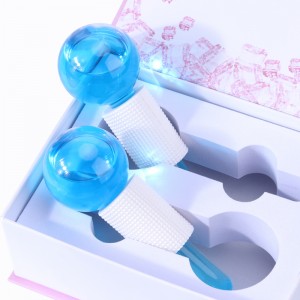 Magic Ice Roller Ball Blue Glitter Pink Fine Lines Lifting Freel Freeling Facial Beauty Globes de hielo