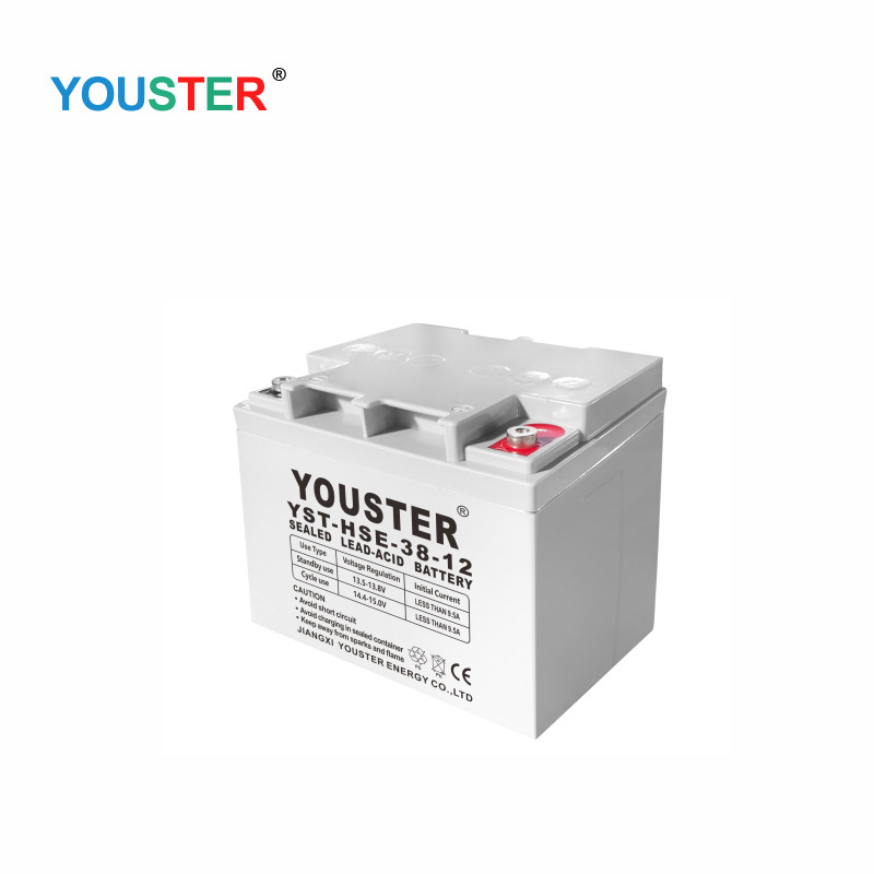 Fabricante de China Recargable Lead ácido VRLA 12V 38AH Sistema de energía solar Batería de plomo