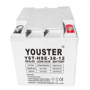 Batería de plomo directo de fábrica 12v 38ah batería solar industrial CE certificada