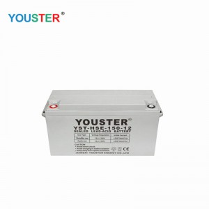 Youster Agm Deep Cycle Gel Lead ácido Inverter 12V200Ah Almacenamiento de la batería solar para uso doméstico