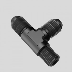 Unión externa Tee Joint T & # 110; Manguera de combustible de aluminio