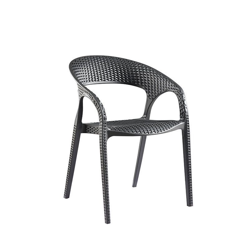 PP Rattan Coffee Chair outdoor Furniture Garden Plastic Resin Chair Plastic Garden Chair