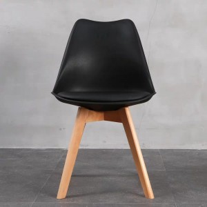 Silla de cena de plástico moderna moderna al por mayor restaurante silla de plástico colorida silla de acrílico y un cojín suave