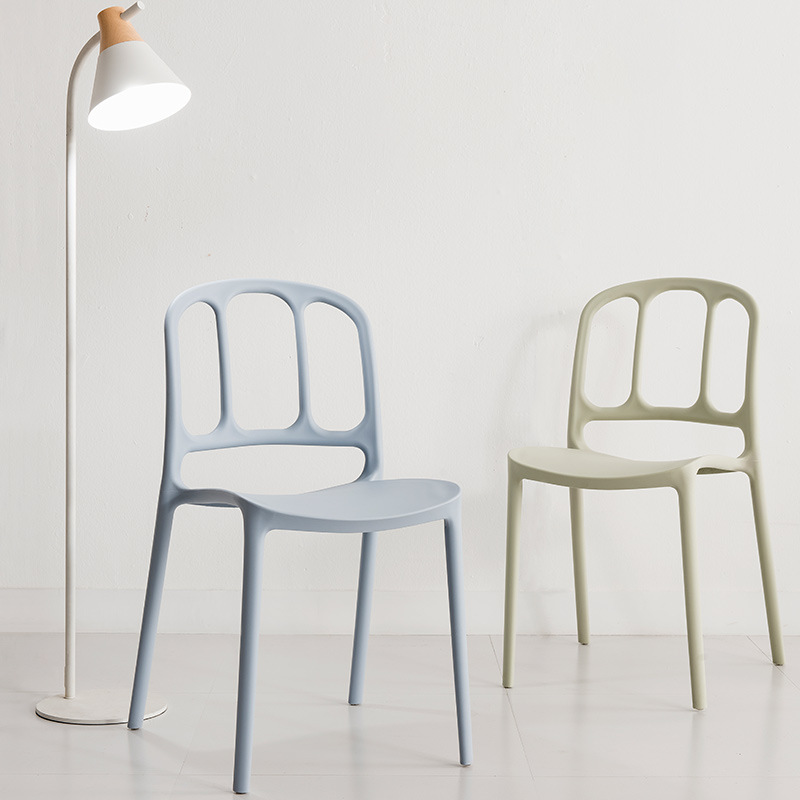 Sillas de café al aire libre modernas silla de comedor de restaurante silla de plástico apilable de alta calidad