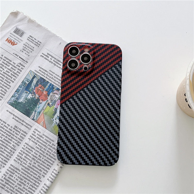Transparente para Apple iPhone 14Pro Case, fibra de carbono Fiber Ultra-Din Fall Protection Phone Cover Cover iPhone 14Promax Case