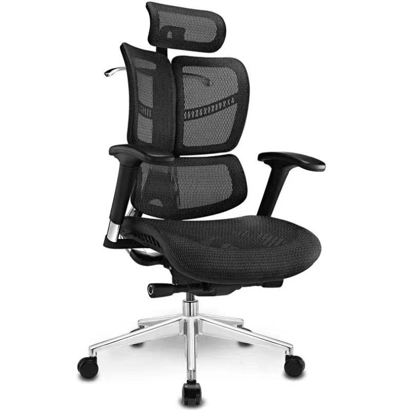 2022 muebles comerciales 3D silla de malla ajustable silla de oficina ergonómica 1 pieza aluminio moderno 5 años opcional