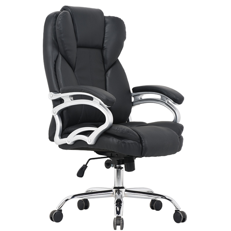 Silla de cuero de Office de Office Ejecutivo Negro Classic Ejecutivo ajustable