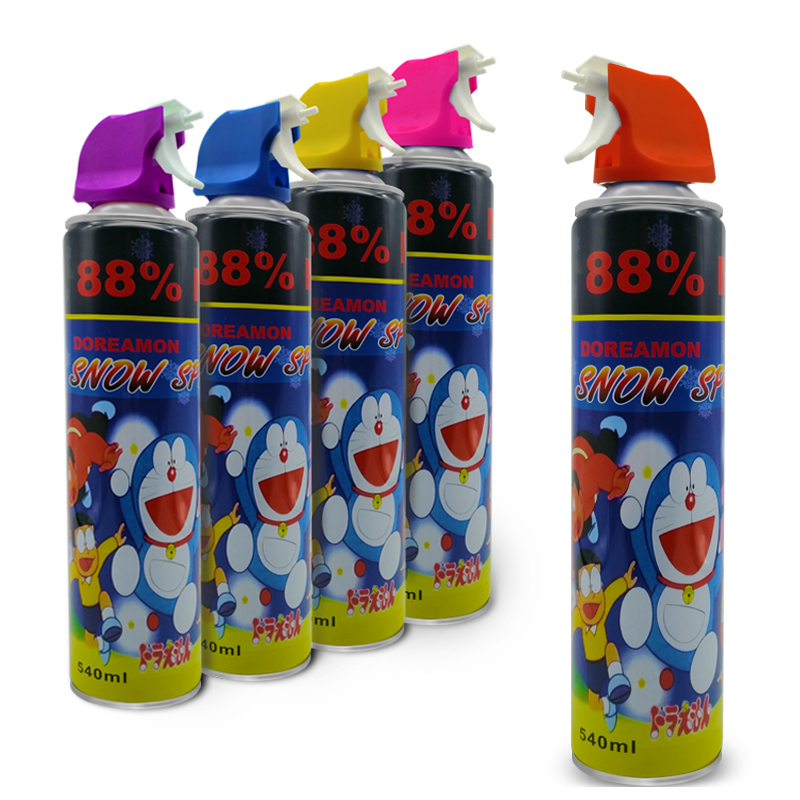 Doraemon Spray Fiesta de spray de espuma Spray denieve volador denieve