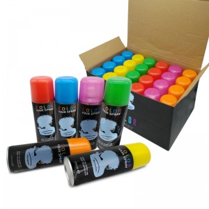 Coloridos tintes para el cabello spray spray fiesta de cabello color spray spray temporal lavable cabello color spray