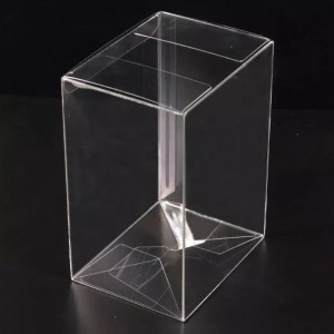 Caja de protección de plegado de mascotas transparente