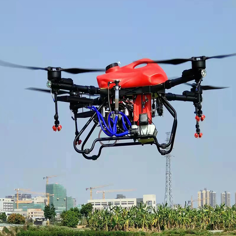 4 eje 22 kg de fertilización con alimentación de petróleo Pulverización agrícola Agricultura Agricultura de drones