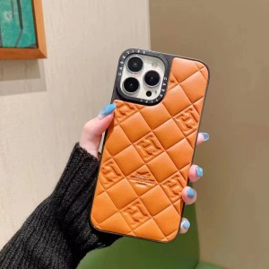 Estuche para teléfono de personalidad de piel de oveja adecuada para Apple, Samsung, Huawei, Xiaomi y otros teléfonos móviles, Case de cuero protector de teléfono Lattice Lattice de moda para iPhone14, diseño de cuero protector de t...