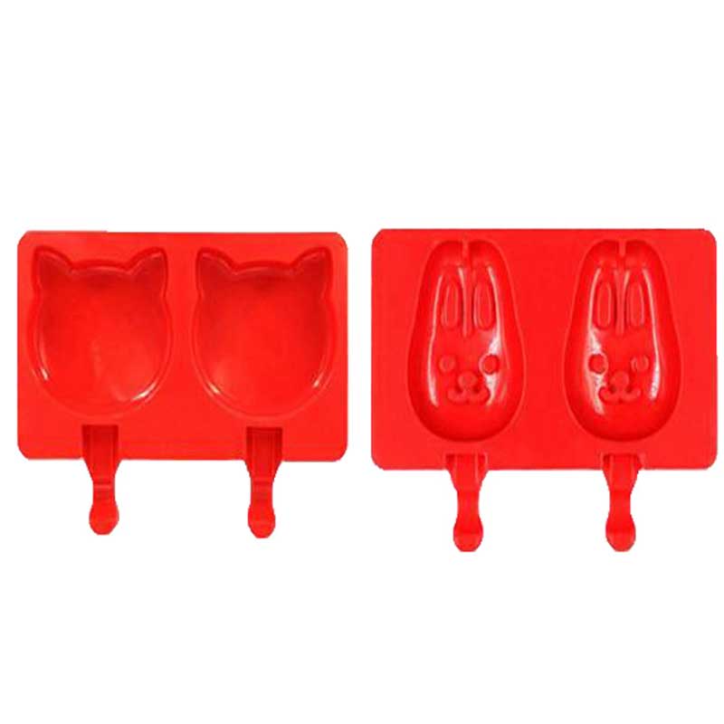 Moldes de helado Gadget Gadget Diy Silicone Silicone Kids Bandeja de helado Bandeja de helado fácil de limpiar 2 o3 Cavidades Forma de cartón