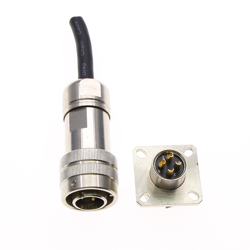 Conector circular de bayoneta industrial de la serie 4#C