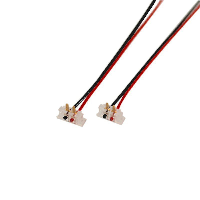 Procesamiento y personalización 1.27 Spacing La cabeza de cristal perfora la batería de la bocina de alambre de terminal electrónico ELCO8005 Cable micro motor