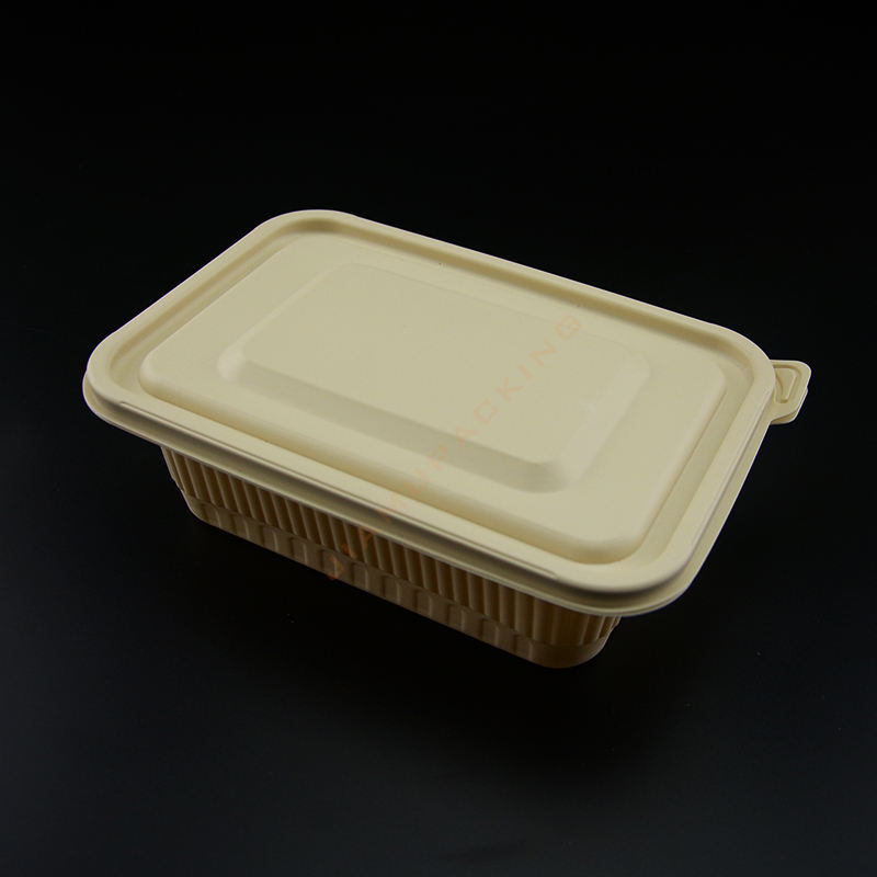 Para llevar al almidón de maíz biodegradable lonchera desechable bento