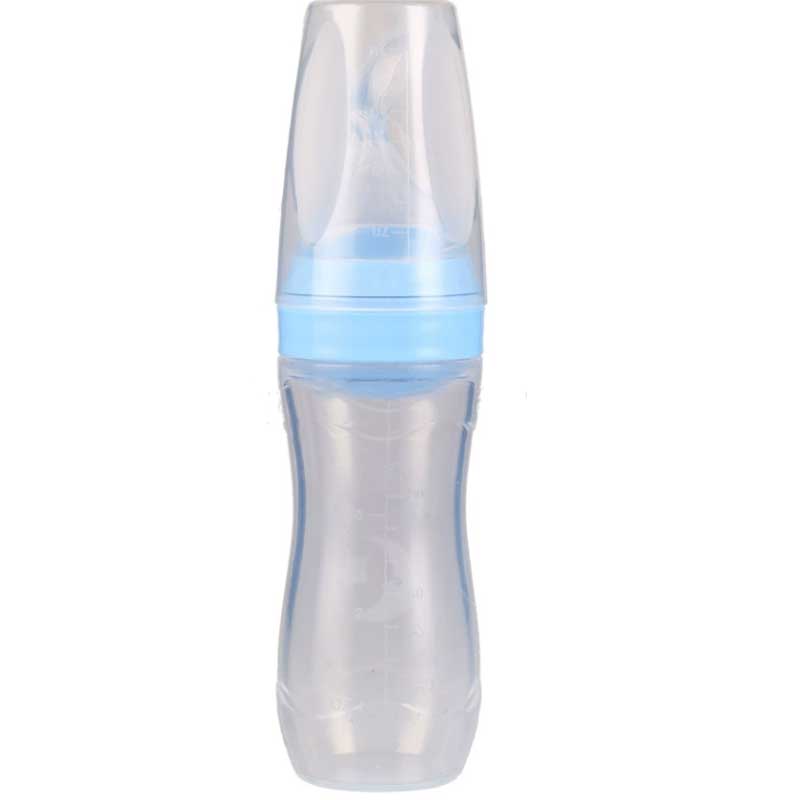 100% Food Silicone Spoon Squeeze Pasta de arroz Botella de alimentación para bebés Silicona Niños para bebés Alimentando Paceta de fruta Botella