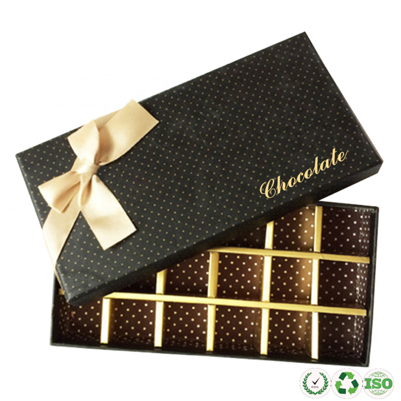 Embalaje de caja de dulces de papel de papel de chocolate personalizado