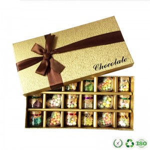 Embalaje de caja de dulces de papel de papel de chocolate personalizado