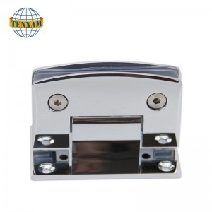 Bisagra de pared a vaso de pared a vidrio Aleación de zinc Bisagra de ducha de vidrio de baño