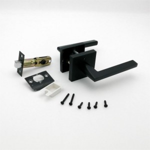 S7503 Palanca de puerta de privacidad para puertas de dormitorio y baño Matte Negro