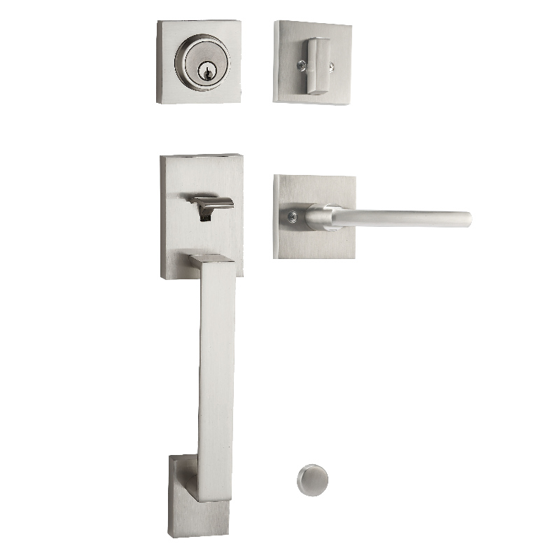 8002 Manejo tubular de entrada frontal, bloqueo de entrada de alto grado de servicio pesado Locksets-mate Black