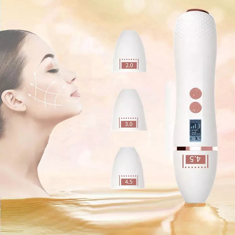 7d mini HIFU Multifuncional Facial Facial Facial Facial Beauti Instrumento Masabraje facial Masajeador facial Dispositivo de belleza de elevación de cara de alta intensidad HIFU