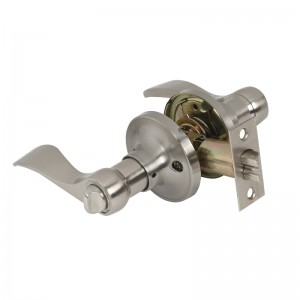 7306 Palancas de privacidad Níquel satinado, manija de puerta interior de estilo de oleaje clásico sin llave para baño de dormitorio