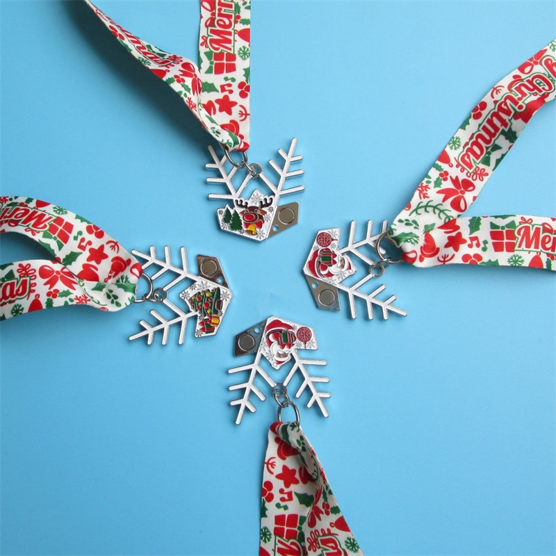 Fabricante de medallas Medallas de combinación de Navidad de esmalte suave personalizado