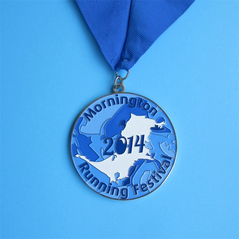 Premios del festival medallas plateadas brillantes