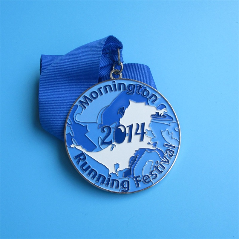 Premios del festival medallas plateadas brillantes