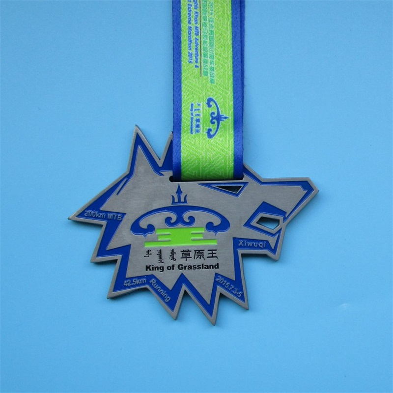 Medalla de diseño especial irregular de forma de estrella Medalla personalizada
