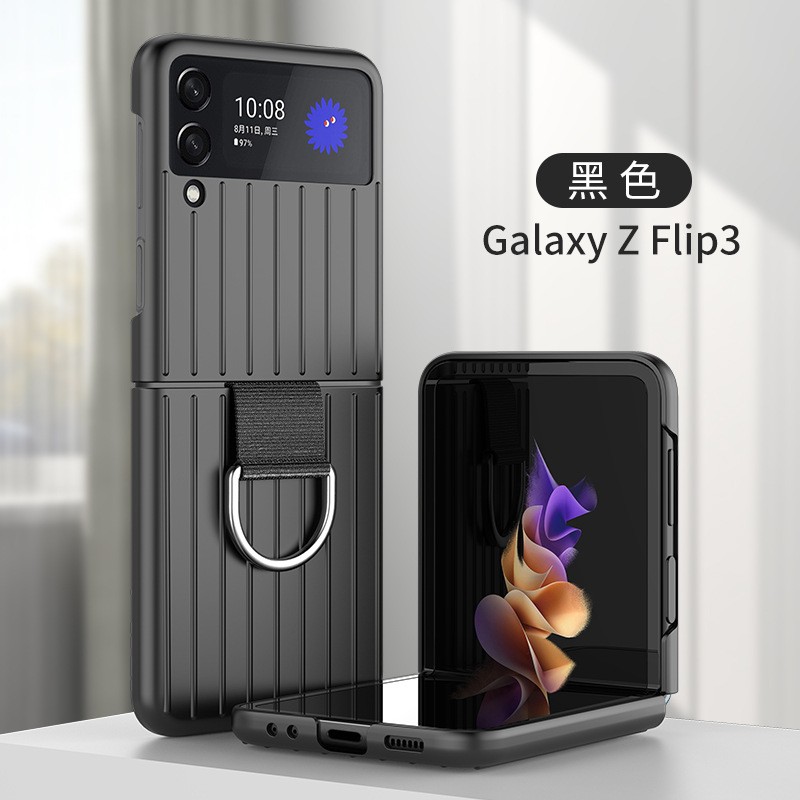 La caja de teléfonos móviles plegable más popular en toda la red Samsung Zflip4 Case de protección de la mano y el caso de protección del teléfono móvil de losneumáticos, que son resistentes a la caída y duradera