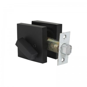 3601 Lock de cerrojo de cilindro cuadrado 3601 para la puerta delantera para la puerta delantera - Matte Black