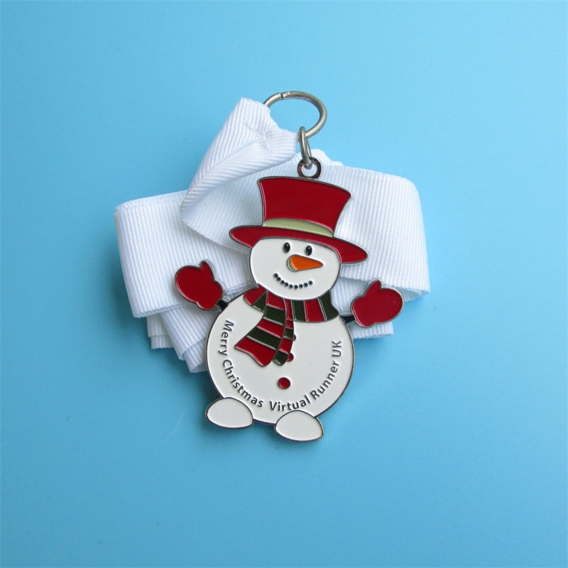 Diseño profesional gratuito Regalo de metal de Navidad Medallón Medallón Medalla deportiva