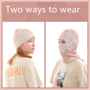 Sombrero de punto termocrómico