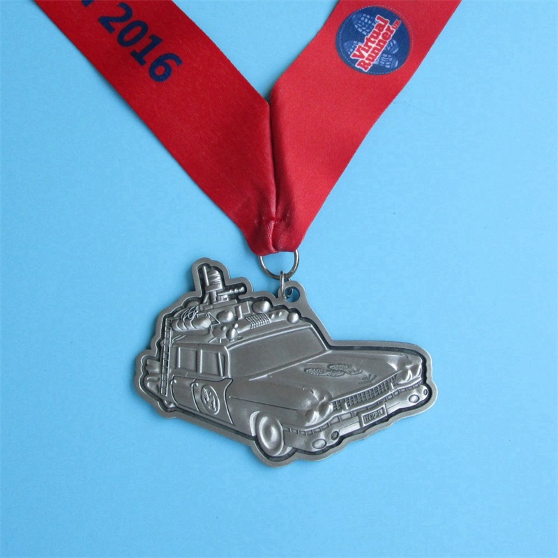 Diseño de la medalla de carrera virtual Medallas de oro de colgilla de metal 3D Medalla deportiva personalizada