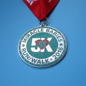 Souvenirs of Public Welfare Activition Medallas de metal con brillo