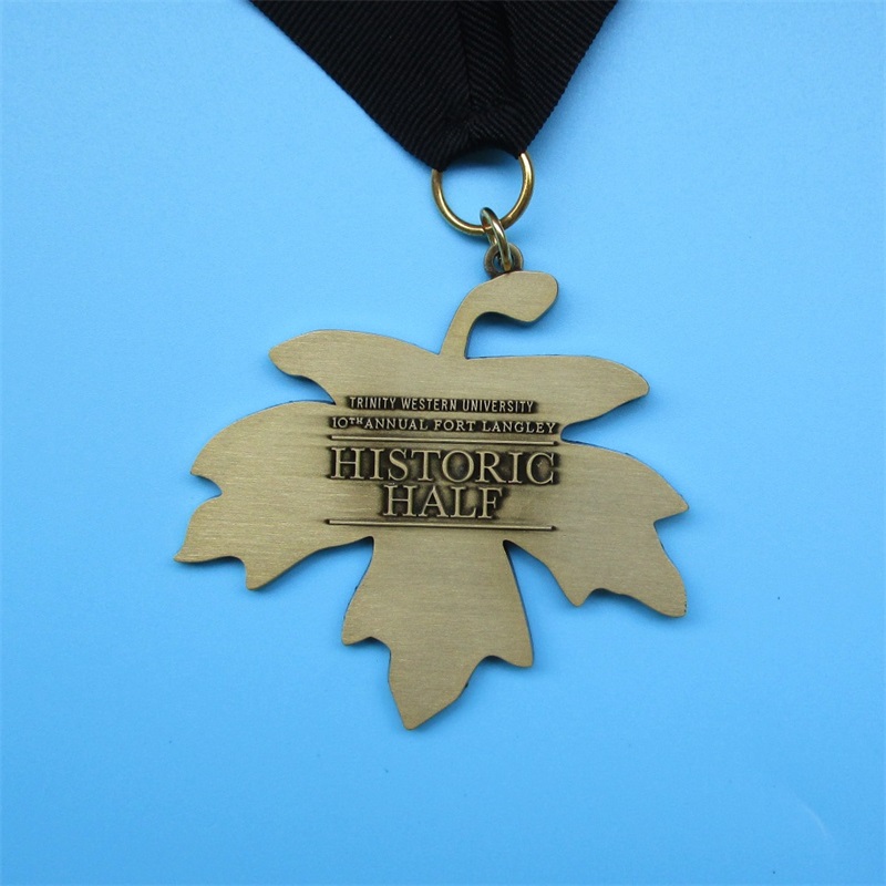 Medallas de carreras de carreras de medallas personalizadas de Leaf Design Professional