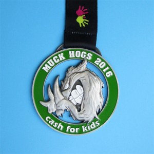 Carrera de medallas personalizadas paraniños recortan medallas huecas