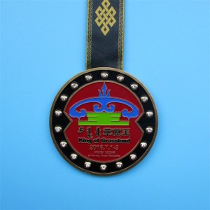 Premios Medalla de oro Postio de medallón de esmalte colorido