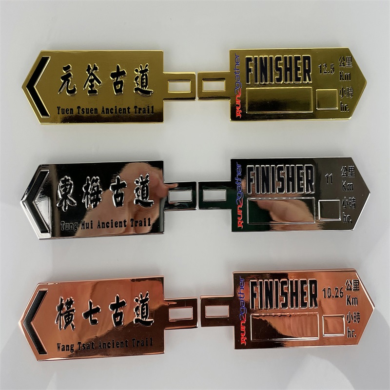 Oneway 3d metal dorado triatlón maratón maratón corriendo medallas deportivas trofeos y medallas personalizadas