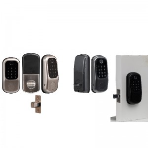 3003 Lock Smart Smart, cerradura de puerta de entrada sin llave, bloqueo de puerta de Deadbolt con teclado, bloqueo inteligente con aplicación Bluetooth, tarjeta IC, contraseña, llaves, fácil de instalar para el hogar, el apartamento,...