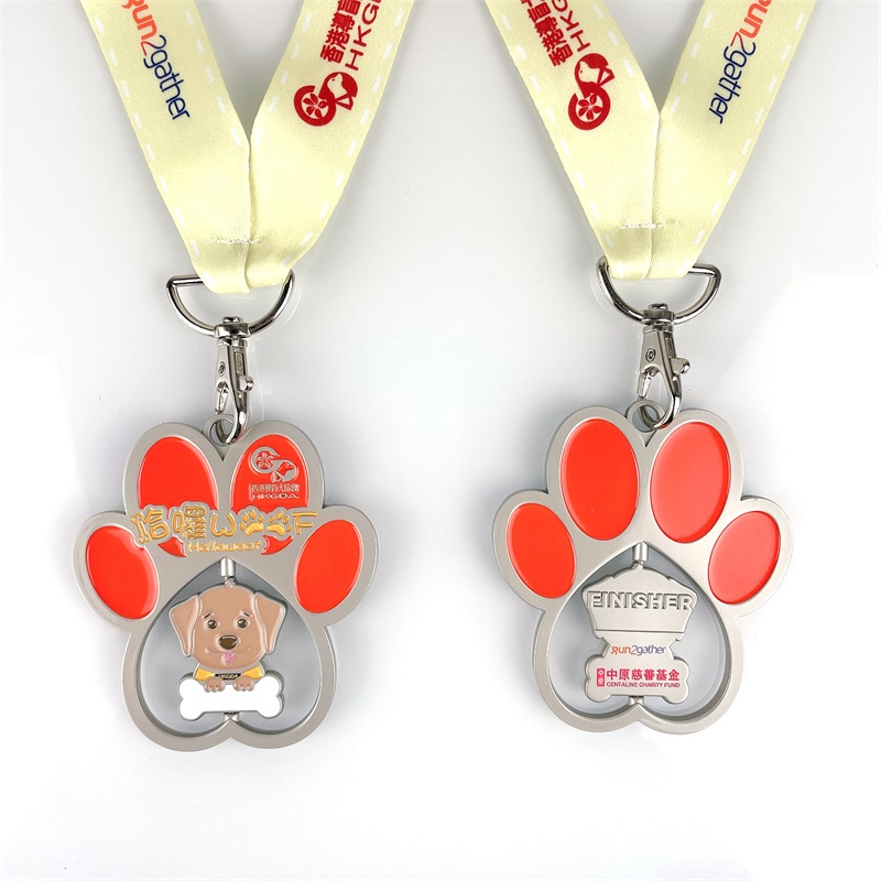 Aleación de zinc 3D Talling Metal Medal Medal Guide Medalls Medalls Diseño de medallas para animales