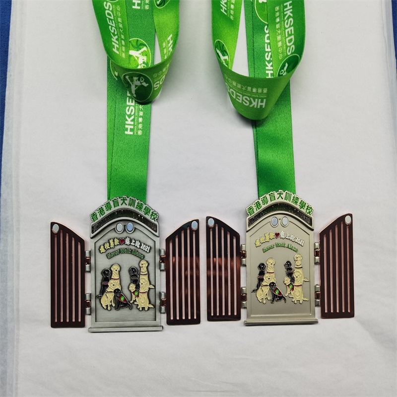 Aleación de zinc 3D Talling Metal Medal Medal Guide Medalls Medalls Diseño de medallas para animales