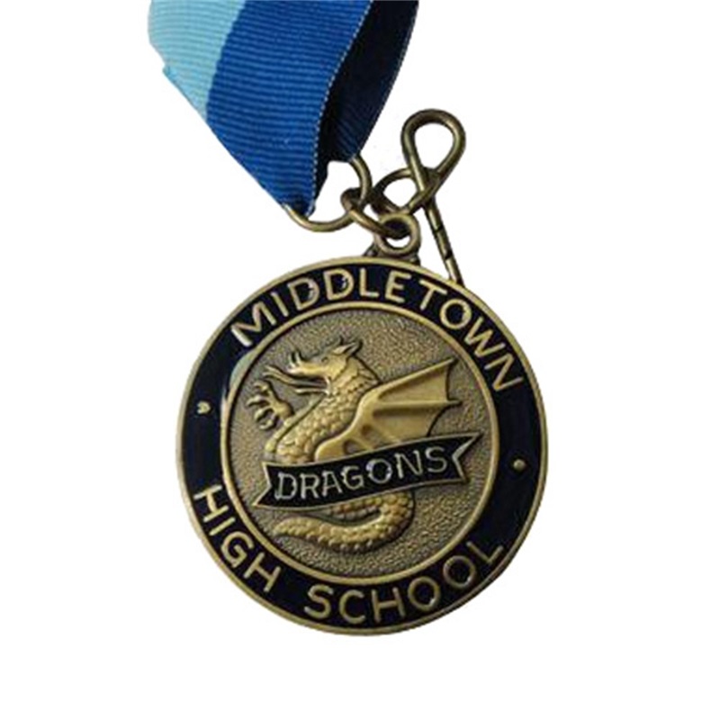 Diseñe su propio maratón de premio de oro en blanco de aleación en blanco.