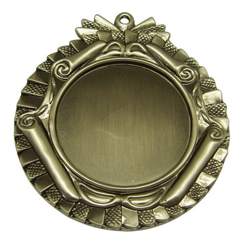 Medalla de plata antigua medallas de lucha 3D Medallón de medallón personalizado Colgante
