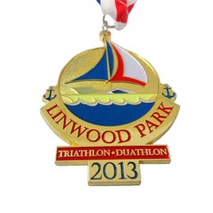 Diseño personalizado de su propia medalla Sports recorta medallas de oro Natación de la Medalla de baile