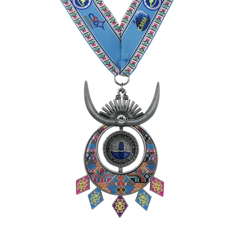 Diseño especial Medallas Sport Sport 4D de diseño antiguo y medallas conmemorativas de cinta